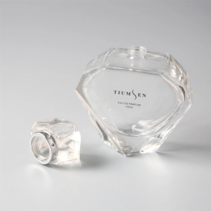 crystal shaped perfume bottle